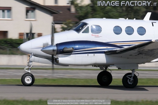 2008-09-27 Base Aerienne Sion 0495 Beech C90GTi King Air 